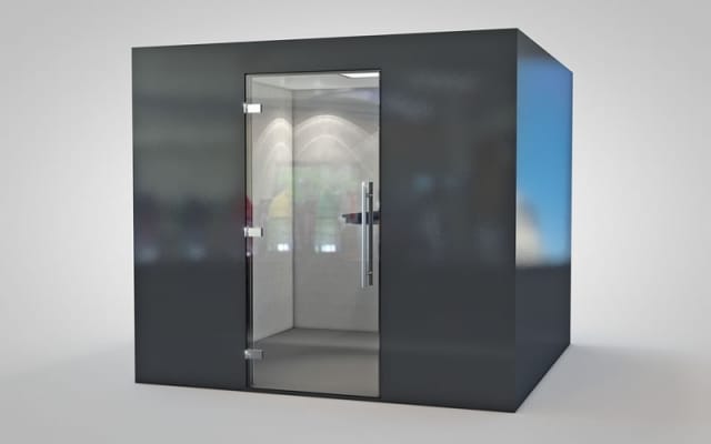 2.4m x 2.4m Enclosed Meeting Room - Standard - Black