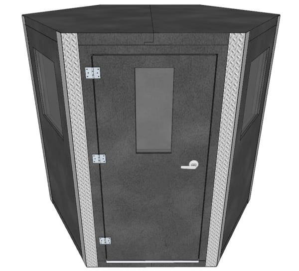 2.2m x 2.2m Bronze Polygon Sound Isolation Booth